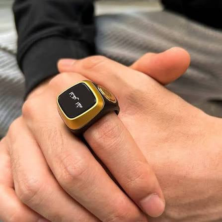 Digital Tasbih Zikar Ring Muslim Prayer Timer Reminder , Smart Ring