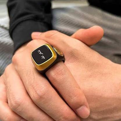 Digital Tasbih Zikar Ring Muslim Prayer Timer Reminder , Smart Ring